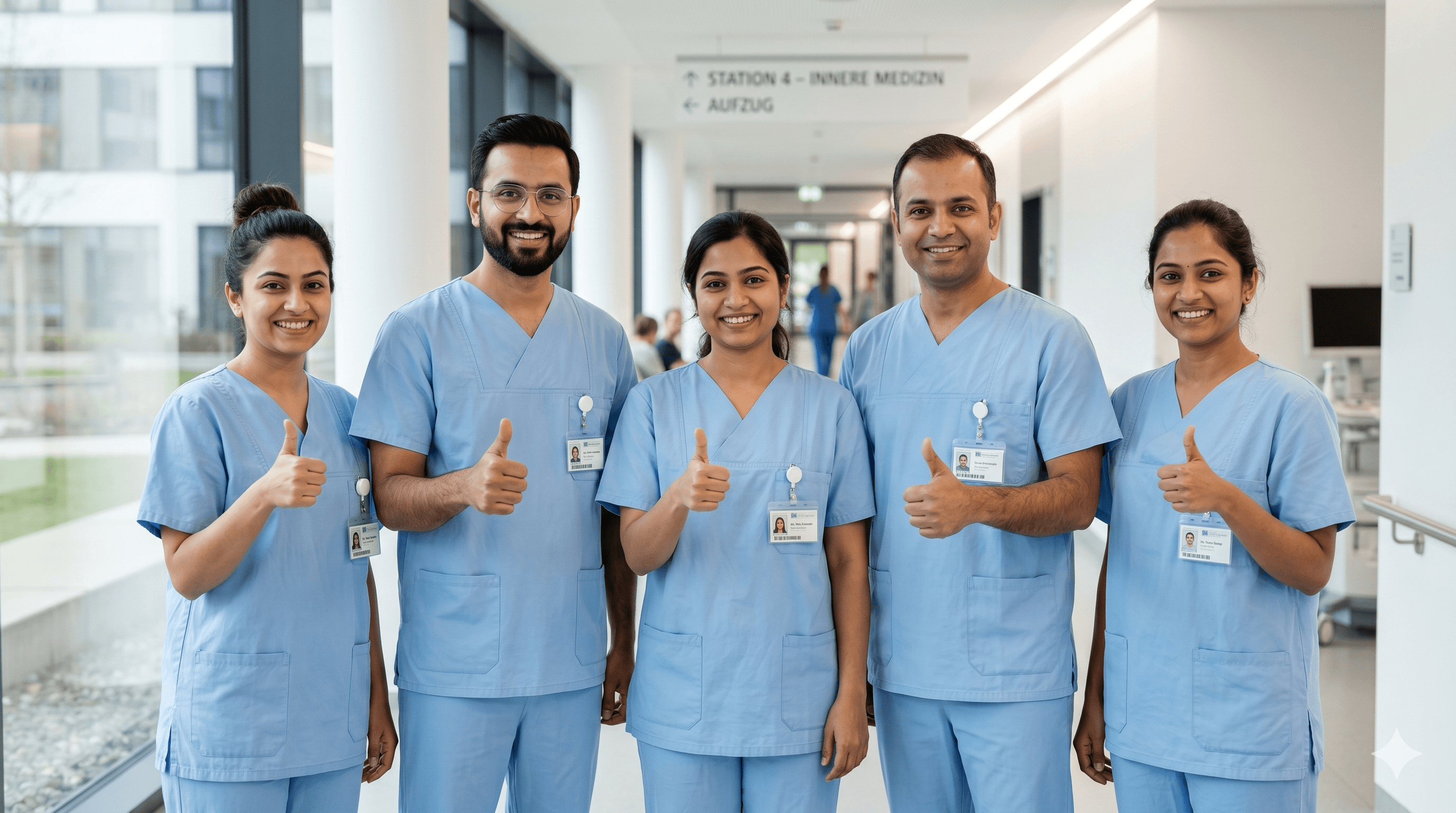 Nurses in a German clinical setting